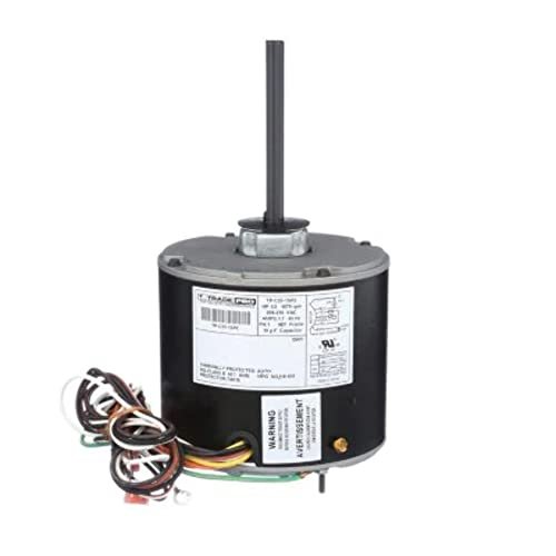 TradePro (TP-C33-1SP2) 1-Speed Condenser Fan Motor, 0.33 Horsepower 1075 RPM, 208/230 Volt 1.7 Amp | Universal Fixed Fractional Design with Heavy Duty Construction and Rugged Durability