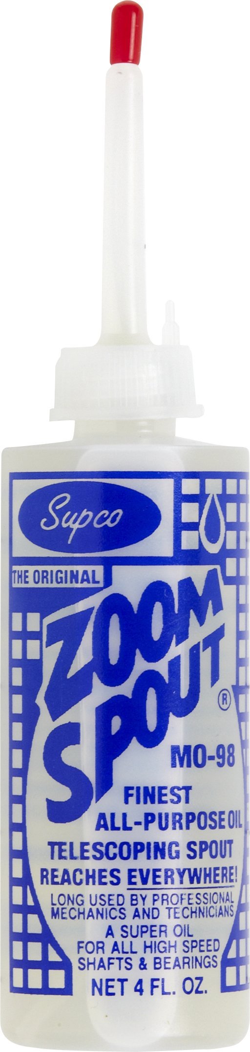 Supco M098 G84-620 Zoom Spout, Multi Purpose Precision Oiler, White, 1.5 x 2.5 x 3.5 Inch