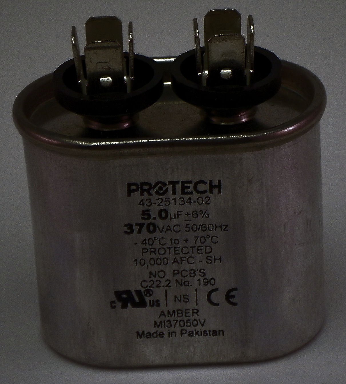 Rheem Capacitor - 5/370 Single Ova #43-25134-02