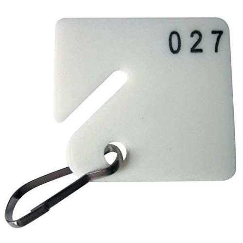 Key Tag Numbered 1 to 40, Square, PK40