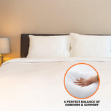 Wynrest Cluster Pillow Queen 20x30 Firm Hotel Pillow 100% Direct Firm| Used in Many Hotels & Resorts | Perfect for Back, Side, Sleepers (1, 20x30)