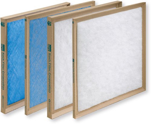 Koch Filters Commercial & Disposable Fiberglass Panel Filters 274-200-250 Commerical & Industrial Disposable Panel designed for light-to-medium duty air filtration applications 20Hx25Lx1W (Pack of 12)